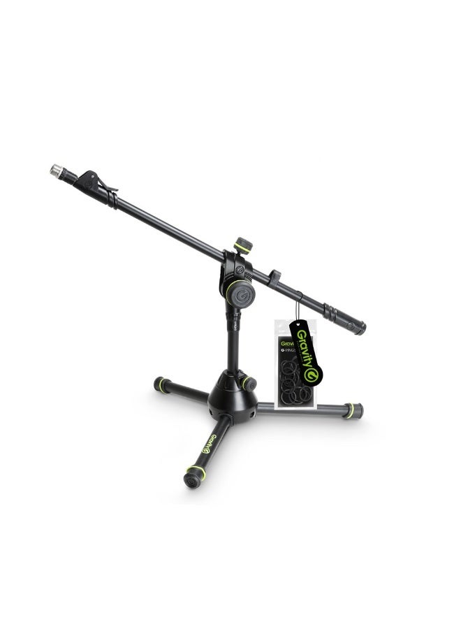 جرافيتي Gravity MS 3122 HDB Short Heavy Duty Microphone Stand with Folding Tripod Base - Image 1