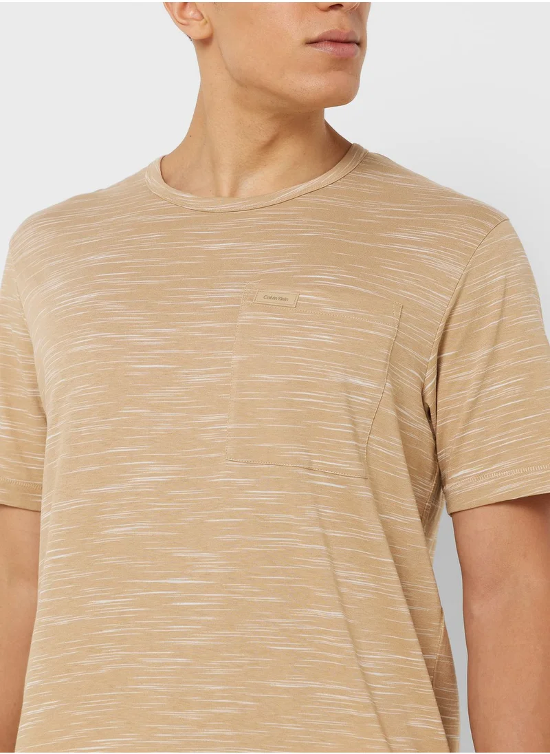 CALVIN KLEIN Space Dye Pocket T-Shirt