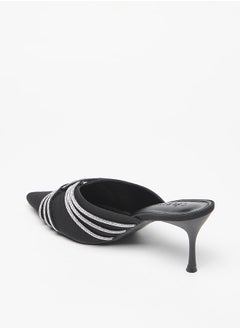 Celeste Women's Embellished Slip-On Mules with Stiletto Heels  - Image 3