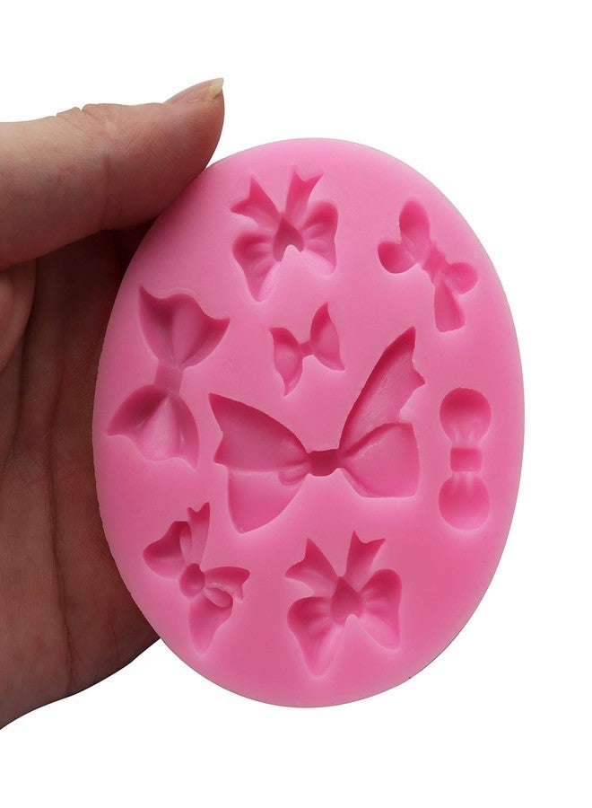 Skytail قالب سيليكون سكاي تيل ذو 8 تجاويف على شكل فيونكة، قالب فيونكة لطيف على شكل شريط، قالب فوندان لتزيين كعكة الشوكولاتة، قالب تزيين الكب كيك، قالب سكر، قالب عجينة السكر، قالب جيلي، قالب مكعبات الثلج، قالب طين البوليمر، قالب صابون، قالب راتنج، قالب شمع معطر - Image 4