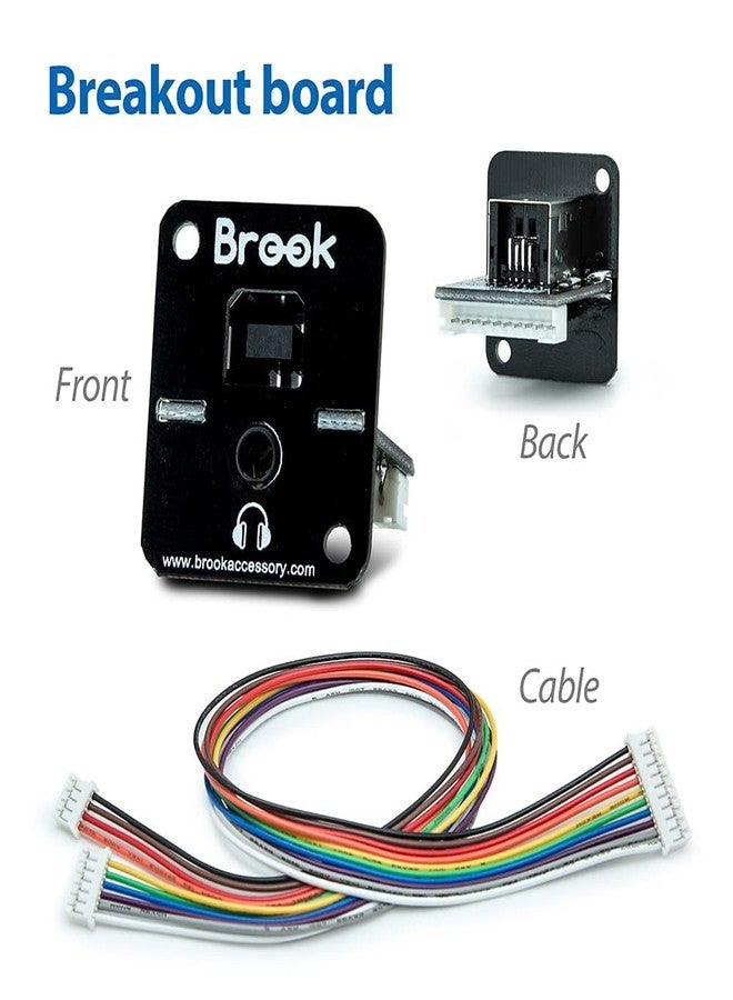 Brook PS4+ Audio Fighting Board - Pre-Installed Header Version, Arcade Stick PCB for PS4, PS3, NS Consoles and PC, Upgradable with UFB-UP5 - Image 5