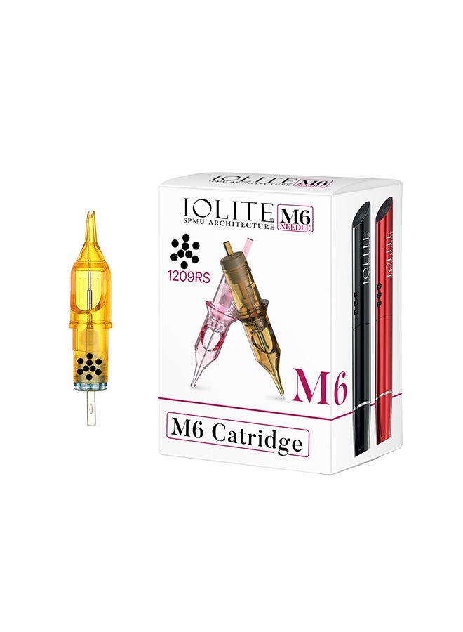 IOLITE 10 قطع من إبر خرطوشة الوشم، قلم SPMU Machine M6 للاستخدام مرة واحدة عالميًا - 1209RS - Image 1