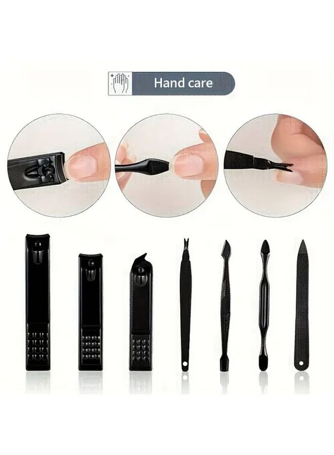 42 Pcs Red Professional Stainless Steel Foot Hand Facial Care Tool Set With Storage Box - Image 4