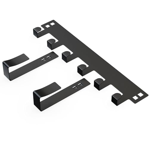 Boniry 1 Pcs Over The Door Hanger, 7 Hook Design Versatile Door Hook Hanger Ideal for Organizing Clothes Perfect Door Hangers for Clothes and Accessories Heavy Duty Carbon Metal Home - Image 3