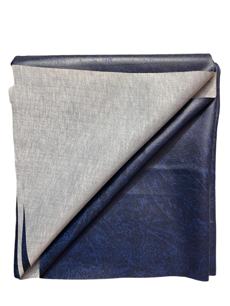 Vi3 Baby Rexine Sheet for Bed, Crib, Waterproof (Navy Blue, Small 70CMX50CM) - Image 3