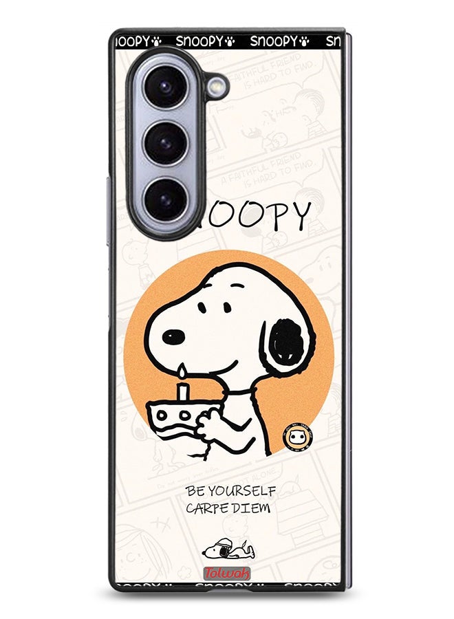 Tolwak Samsung Galaxy Z Fold6 Protective Case Cover Snoopy Be Yourself - Image 1