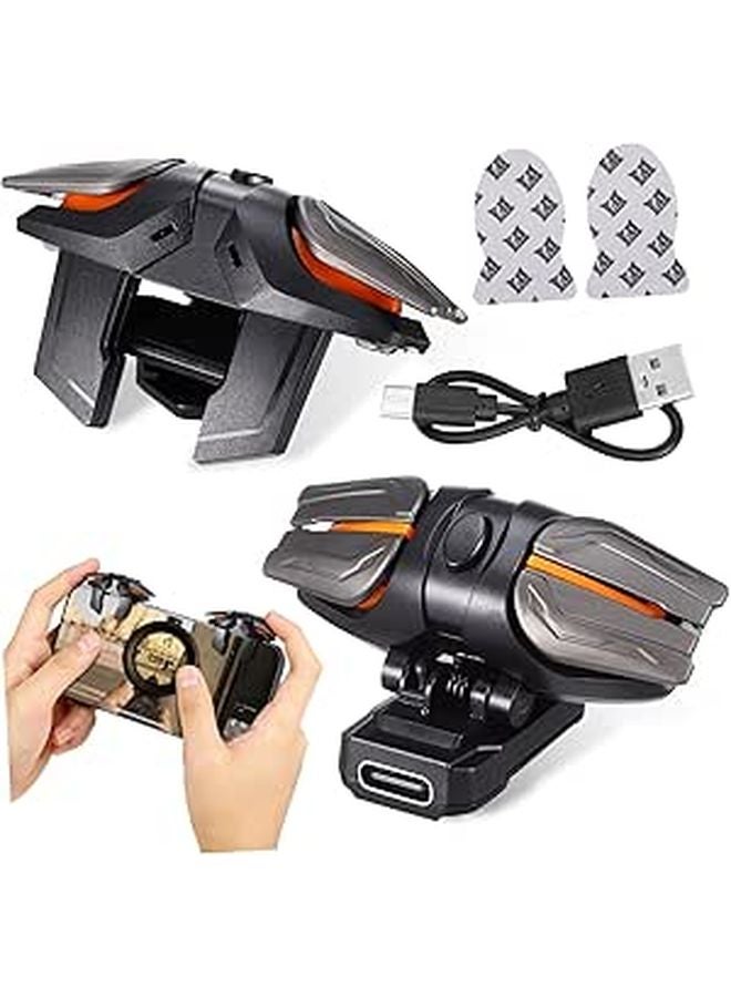 High Sensitivity Game Triggers with Gloves and Charging Cable for Smartphones - Image 1