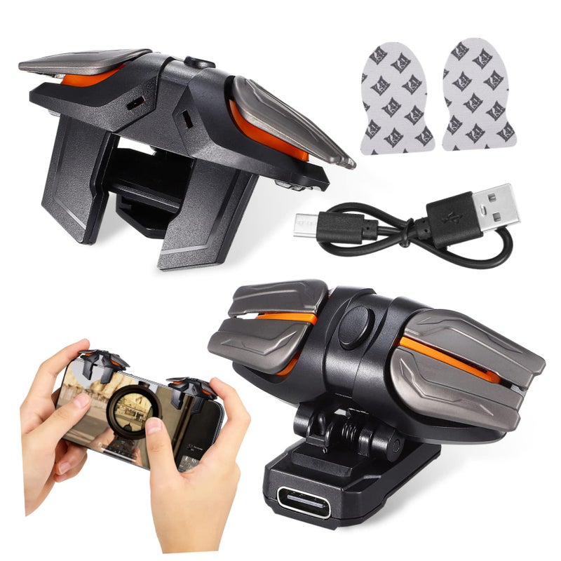 High Sensitivity Game Triggers with Gloves and Charging Cable for Smartphones - Image 2