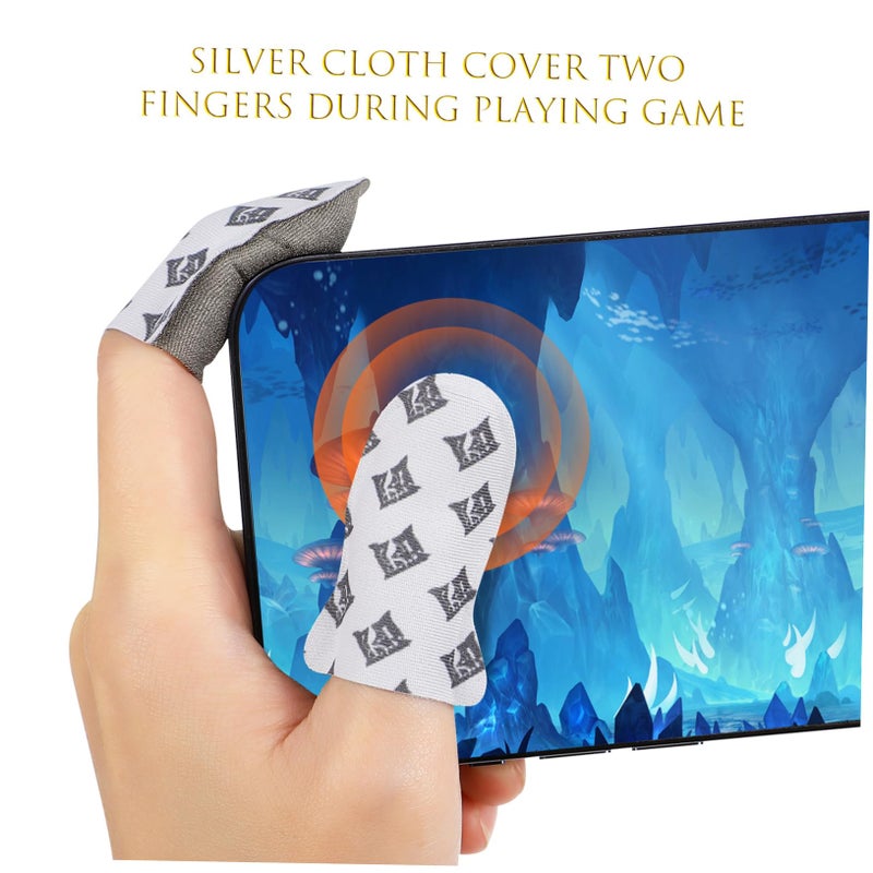 High Sensitivity Game Triggers with Gloves and Charging Cable for Smartphones - Image 3