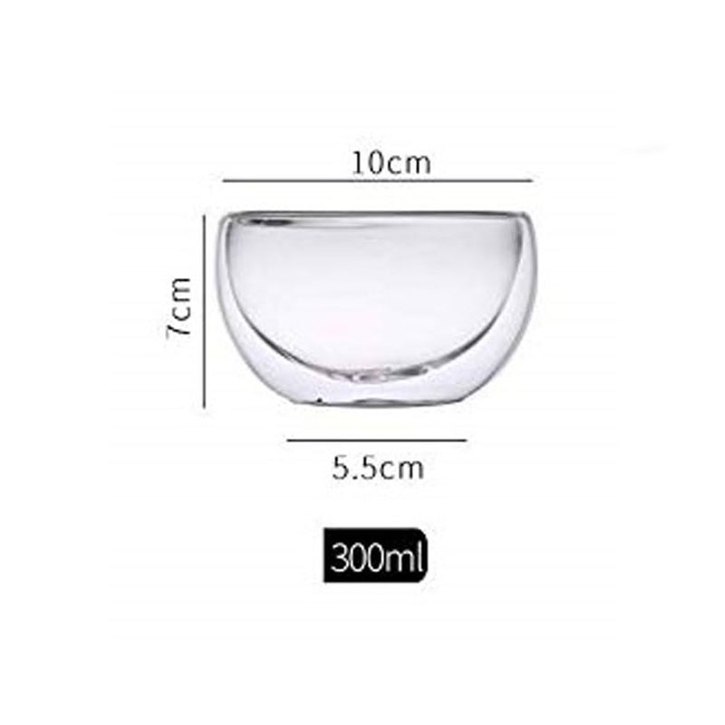 Baskety Glass Bowls for Kitchen Prep Dessert Dips and Candy Dishes or Nut Bowls 300ml Each (Pack of 2) - Image 2