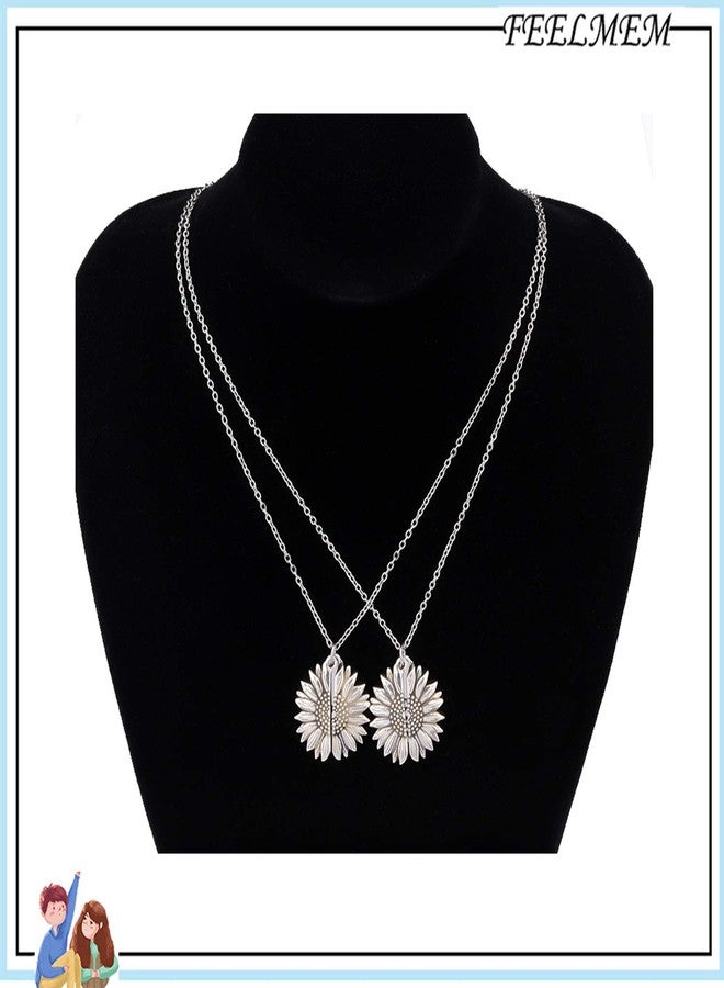 FEELMEM Nana's Sunflower Pendant Granddaughter Necklace Nana Necklace Set Grandma and Granddaughter Gifts - Image 3