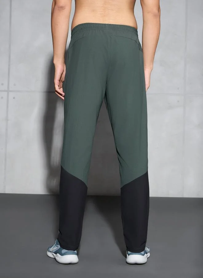 Technosport Technosport Men Green Straight Fit Track Pants