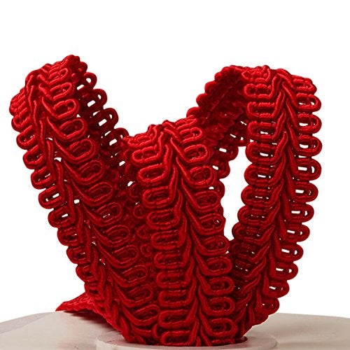 Paper Mart Red Gimp Braid Trim 5/8" X 10 Yards - Image 1