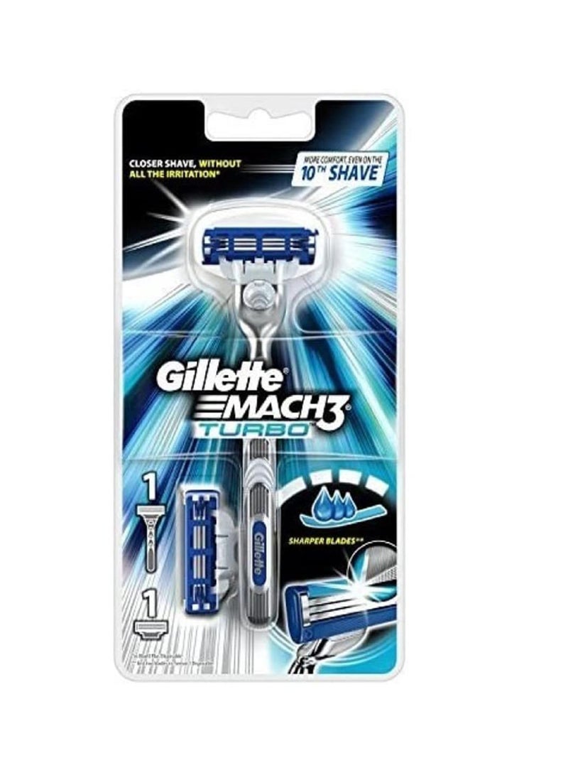Gillette شفرة جيليت MACH3 TURBO 2 UP