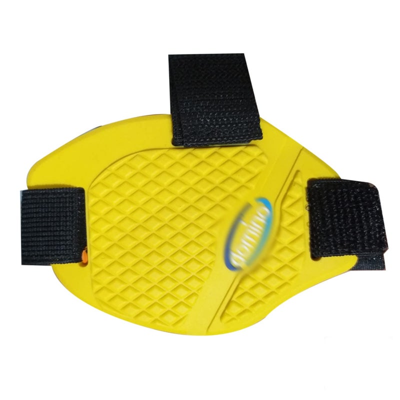 AXWee DOMS110 Motorcycle Motorbike Shift Pad, Shoe Boot Cover Protector, Useful Motorcycle Gear Shifter Accessories (Yellow) - Image 1
