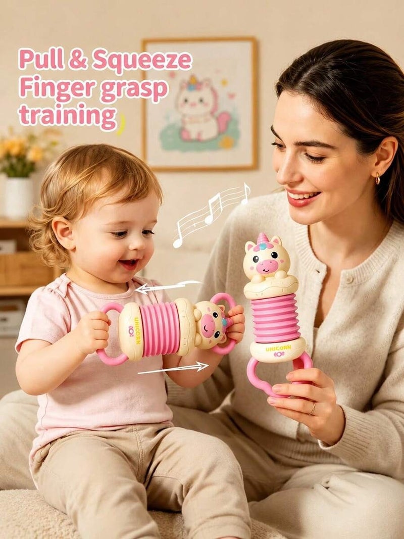 شي إن لعبة أكورديون محمولة بتصميم كرتوني ممتع - آلة موسيقية حيوانية لطيفة للأطفال الرضع والأطفال الصغار - Image 4