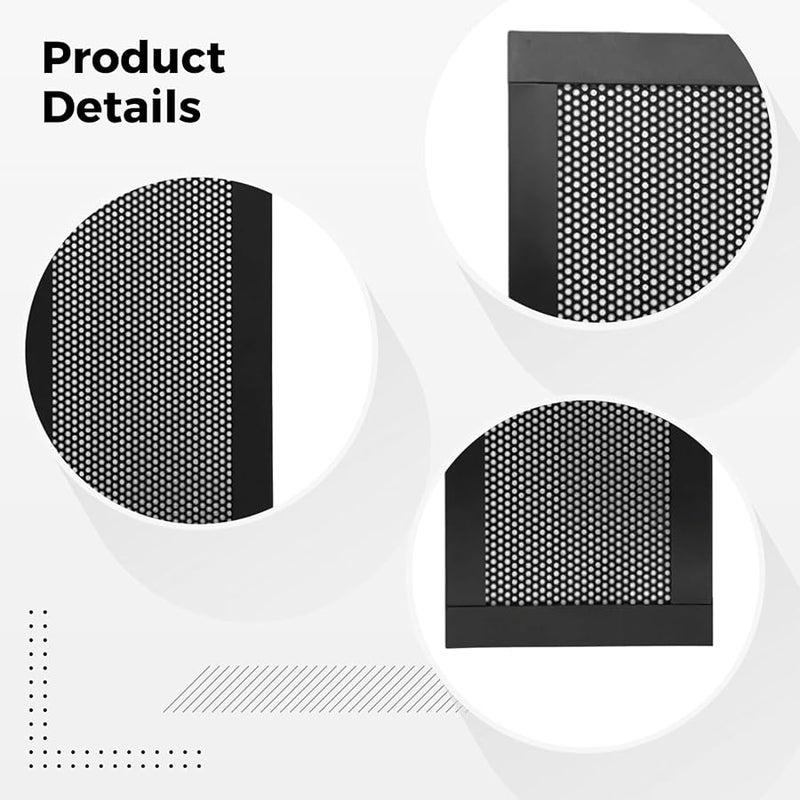 4 Pack Black 4x10 Inch Floor Vent Covers With Washable Mesh - Image 5
