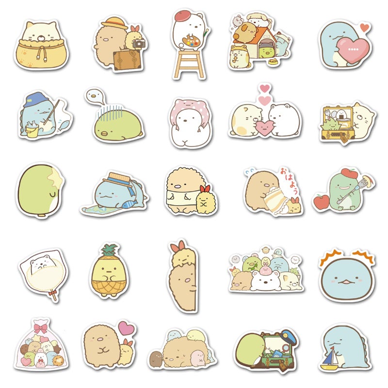 Grneric Kawaii Sumikko Stickers 50Pcs Waterproof,Removable,Beautiful,Suitable for Men and Women in Water Bottles,Phones,Laptop,Guitar,Car,Motorcycle,Cup,Piano,Scooter,Suitcase Vinyl Material. - Image 2