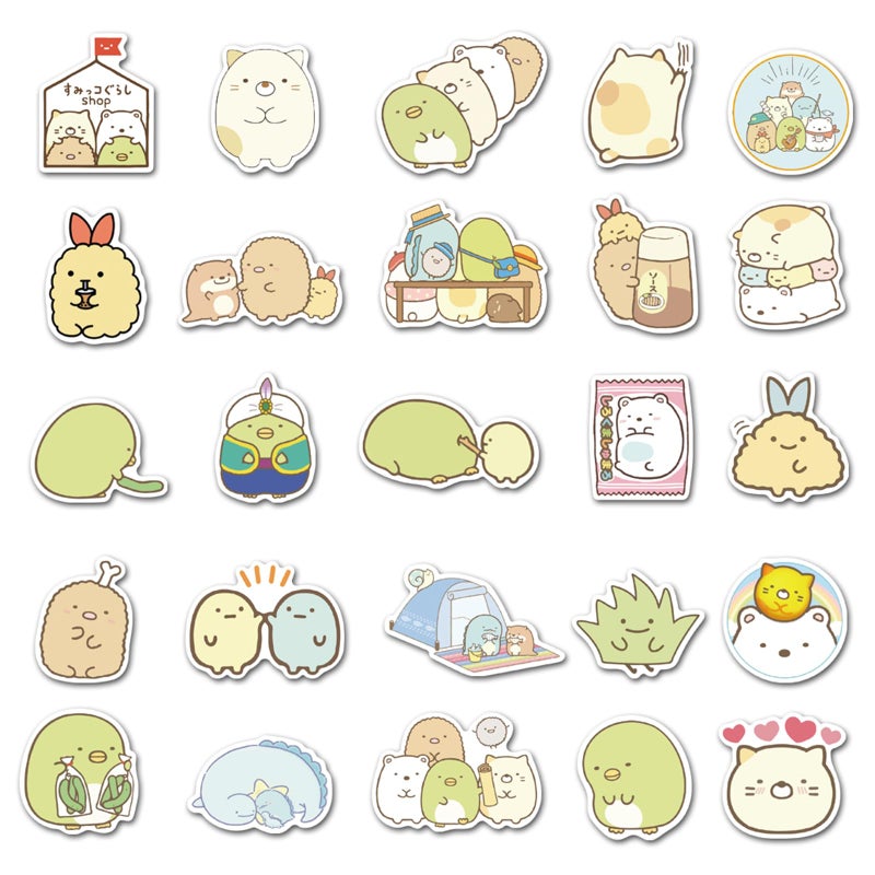 Grneric Kawaii Sumikko Stickers 50Pcs Waterproof,Removable,Beautiful,Suitable for Men and Women in Water Bottles,Phones,Laptop,Guitar,Car,Motorcycle,Cup,Piano,Scooter,Suitcase Vinyl Material. - Image 3