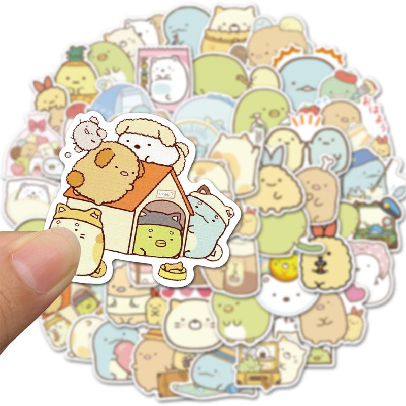 Grneric Kawaii Sumikko Stickers 50Pcs Waterproof,Removable,Beautiful,Suitable for Men and Women in Water Bottles,Phones,Laptop,Guitar,Car,Motorcycle,Cup,Piano,Scooter,Suitcase Vinyl Material. - Image 5