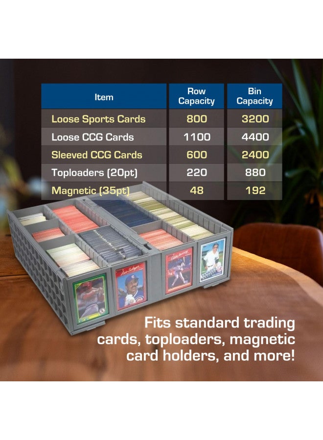 BCW 3200 Collectible Card Bin - Gray
