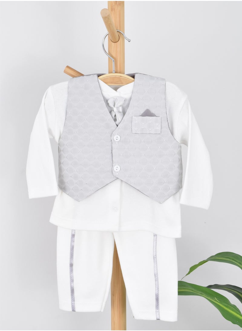 FUN MOMENT - 4-Piece Baby Suit Set with Gift Box - Image 1