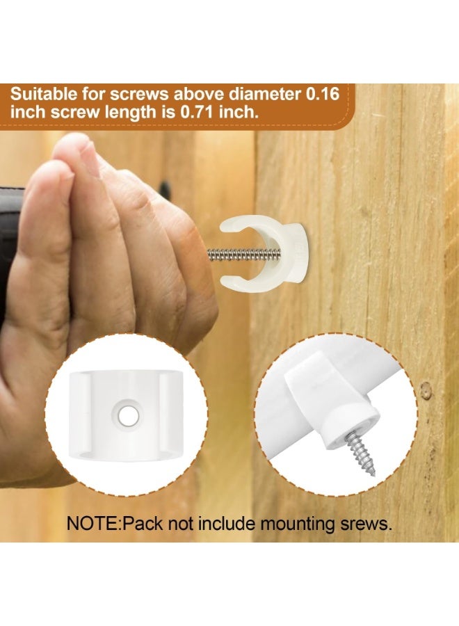 100pcs Pipe Clamp, For Water Pipes & Tubing Hoses, Plastic U-Shaped Pipe Clamp Tools (White Pipe Clips)  - Image 3