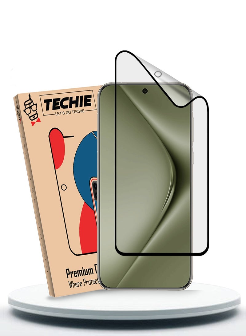 Techie فيلم حماية شاشة سيراميك غير لامع 9D لهاتف هواوي بورا 70 برو / بورا 70 ألترا 5G – إحساس سلس مقاوم للبصمات خالٍ من الفقاعات - Image 1