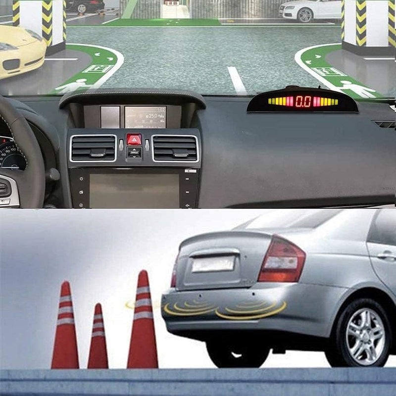 TOTMOX Car Reverse Parking Radar System with 8 Reversing Sensors and LED Display - Image 2