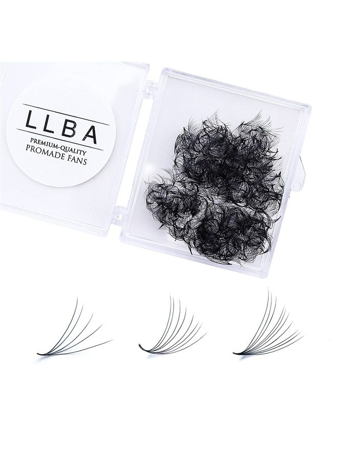 LLBA Promade Fans | Handmade Volume Eyelashes | Multi Selections From 3D To 16D | C CC D DD L M Curl | Thickness 0.03~0.1 mm | 8-20mm Length | Long Lasting | Easy Application (5D-0.07 D 10 mm) - Image 1