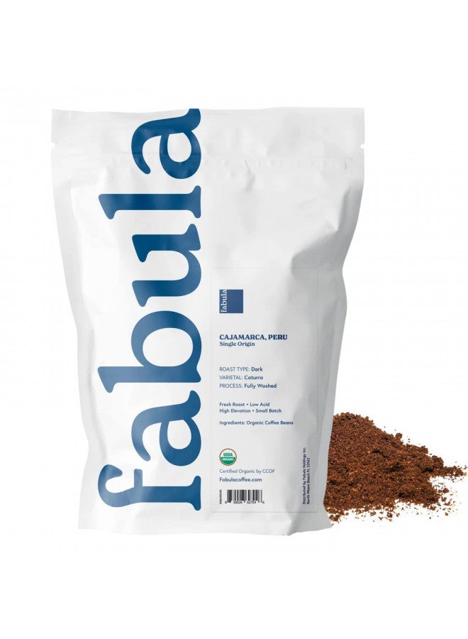 Fabula Coffee Dark Roast Freshly Ground - Organic - Low Acid - Single Origin - Non-GMO - Mold Free - 12 Ounces - Image 2