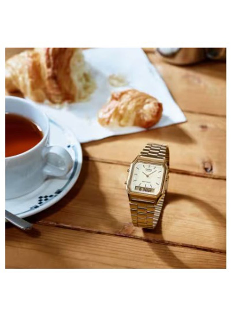 CASIO Vintage Women's AQ-230GA-9DMQ Analog-Digital Wrist Watch - Image 2