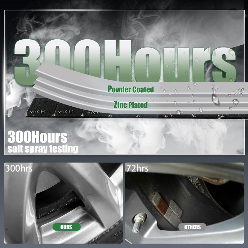 EZISOE EZISO 1/2 Oz Black Stick on Wheel Weights,0.5OZ Adhesive Backed Wheel Weights (144pcs,72 oz Pack) - Image 3