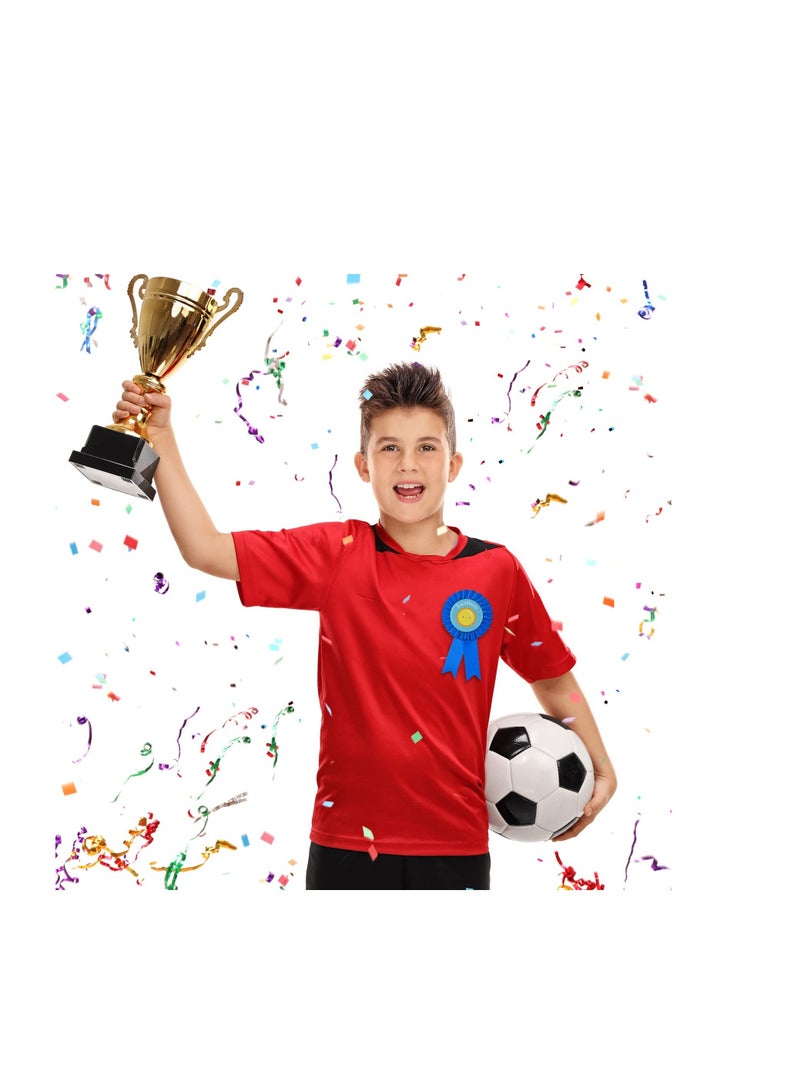 9 Pcs Blank Award Ribbon, Victory Ribbons, Ribbons Honorable, Recognition Ribbons for DIY Classroom Party, Competition, Sports Event (White, Blue, Red)