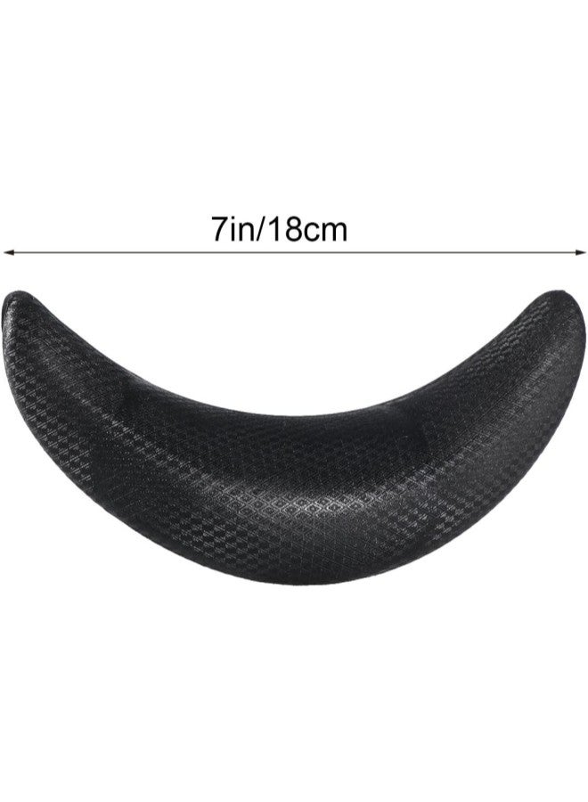 كلاراكو وعاء شامبو جل مسند للرقبة من السيليكون لغسيل الشعر جل وسادة للرقبة لصالونات تصفيف الشعر وعاء شامبو لغسل الشعر حوض غسيل أداة 18x11x7.5 سم (أسود) - Image 1