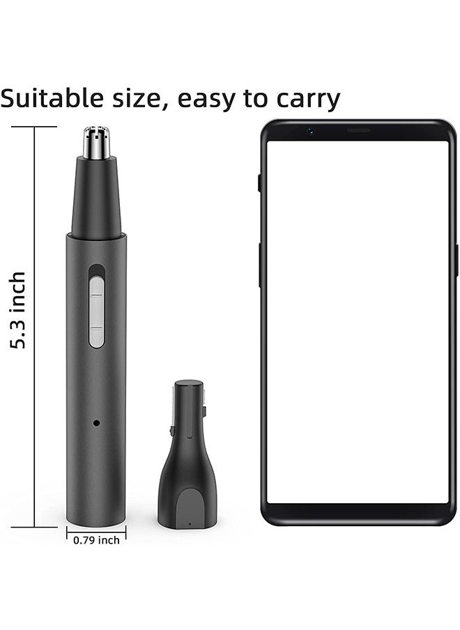 AOLION Nose Hair Trimmer for Men Rechargeable Ear and Nose Hair Trimmer for Men and Women Professional Painless Eyebrow & Facial Hair Trimmer with Powerful Motor and Dual-Edge Blades Easy Cleansing  - Image 2