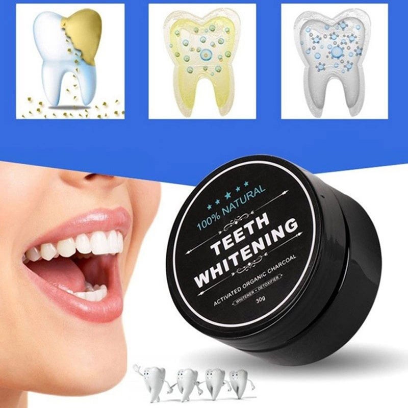 Lythor Teeth Whitening Charcoal Powder, Teeth Whitener Powder Oral Care Sets Natural Coconut, No Hurt on Enamel or Gum (2) - Image 5