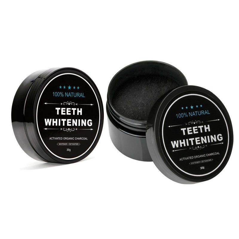 Lythor Teeth Whitening Charcoal Powder, Teeth Whitener Powder Oral Care Sets Natural Coconut, No Hurt on Enamel or Gum (2) - Image 1