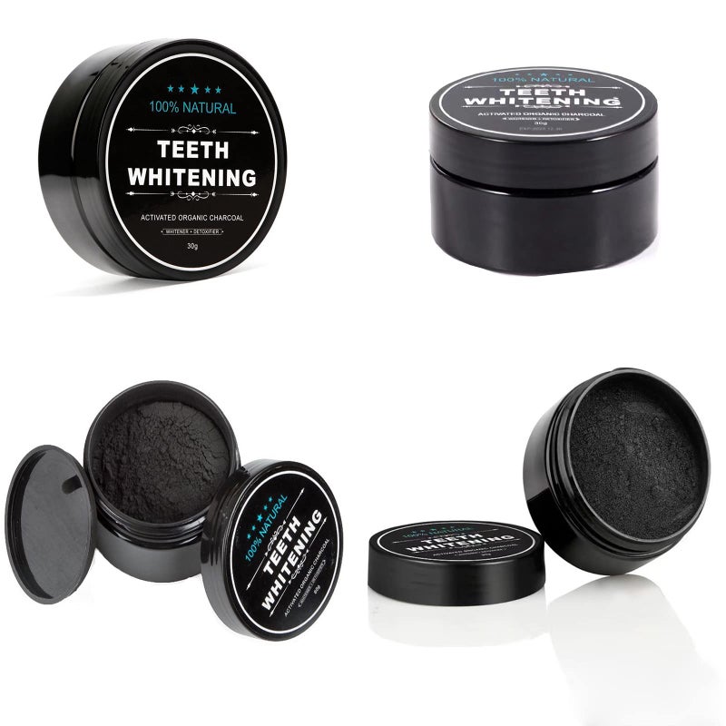 Lythor Teeth Whitening Charcoal Powder, Teeth Whitener Powder Oral Care Sets Natural Coconut, No Hurt on Enamel or Gum (2) - Image 2