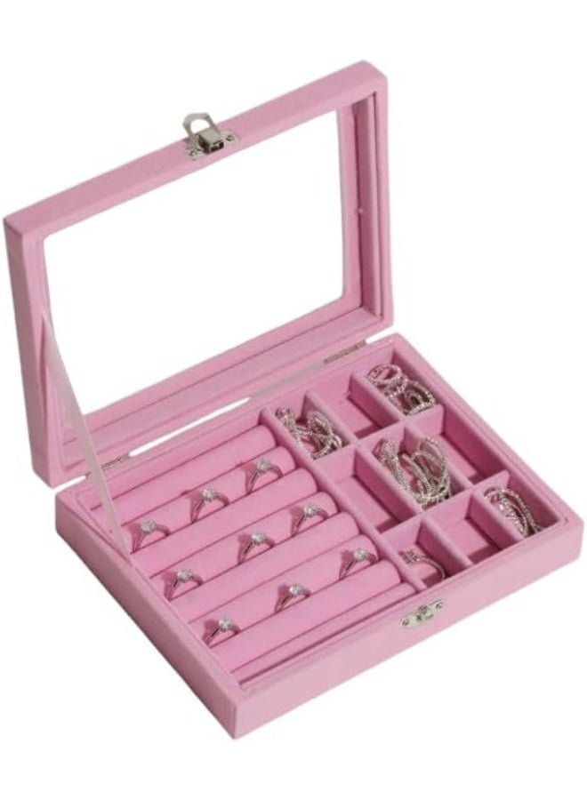 Jewelry Organizer for Rings, Earrings, Necklaces - Jewelry Box, Travel Jewelry Bag for Women, Jewelry and Accessories Storage Organizer - - Image 3