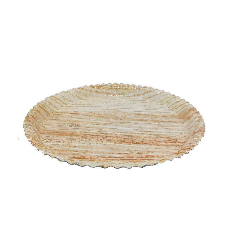 MESH MASTERS MESH MASTERS 100 Biodegradable_Eco Friendly_12 Inch Paper Dinner Plates_Pack of 100_Natural Paper Plates_MMTPPL27 - Image 3