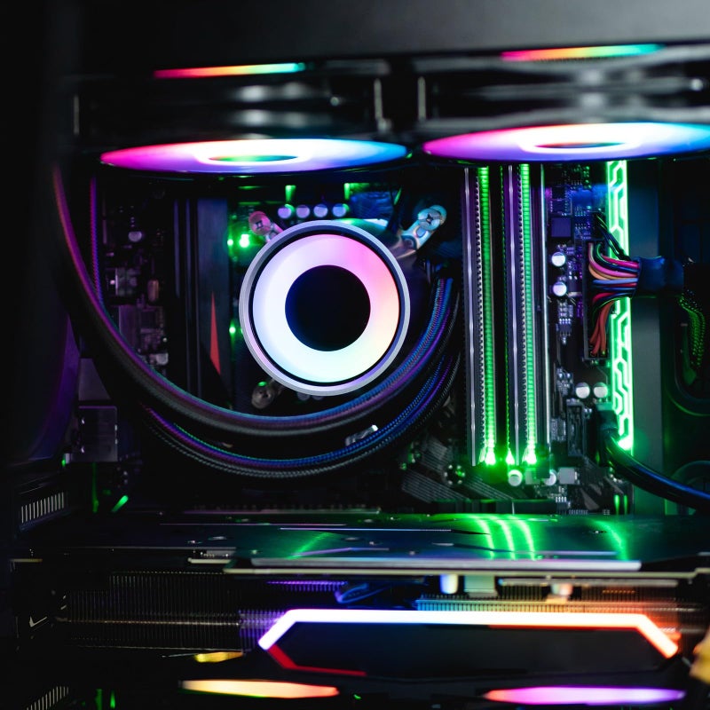White Reverse 120mm ARGB PC Case Fan Infinitys Light Airflow Quiet Cooling - Image 5
