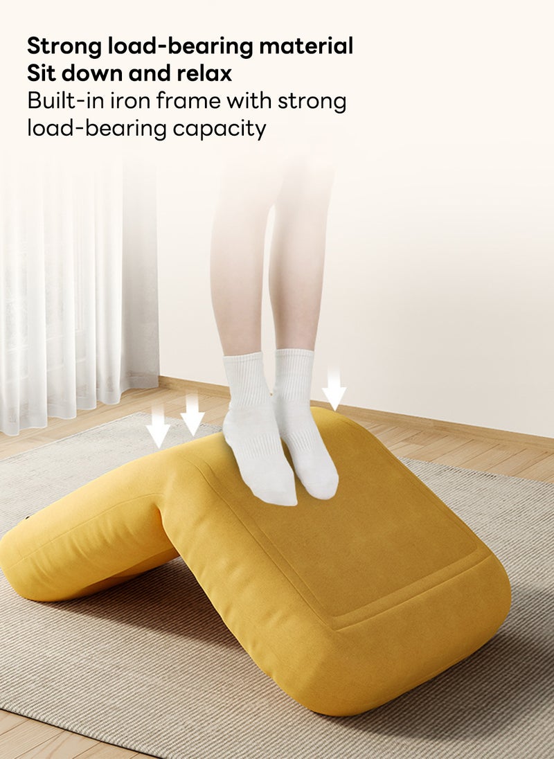 Sharpdo Lazy Sofa, Floor Back Chair,Single Sofa, Folding Sofa, Suitable for Living Room, Bedroom, Balcony, Bay Window, etc. - Image 3