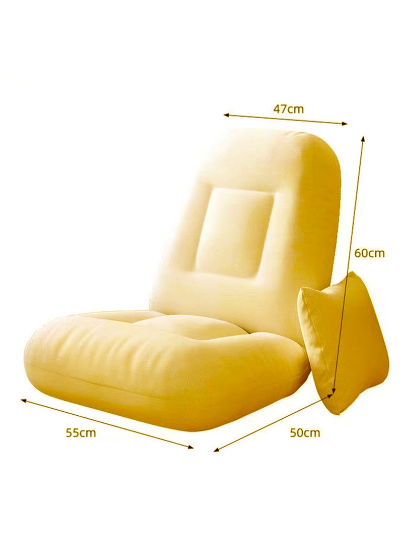 Sharpdo Lazy Sofa, Floor Back Chair,Single Sofa, Folding Sofa, Suitable for Living Room, Bedroom, Balcony, Bay Window, etc. - Image 4
