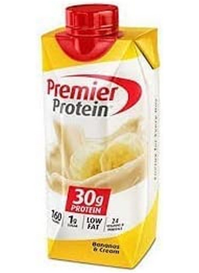 Health & Household - Premier Protein 30G Protein Shakes, Bananas & Cream, 11 Fluid Ounces, 4 Count (Pack Of 2) - Image 1