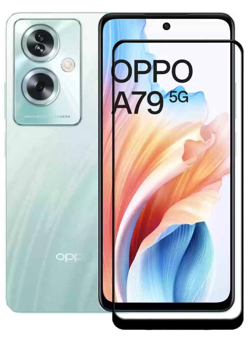 ACLIX Antistatic ESD Dustproof Premium Quality High Definition Tempered Glass Screen Protector Designed For Oppo A79 - Image 1