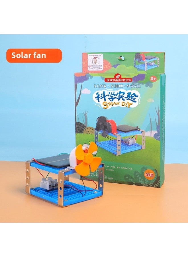 Science Experiment Small Making Children's Handmade Educational Toys Student Suit Material Bag Boys And Girls Steam-Color:solar Fan  - Image 1