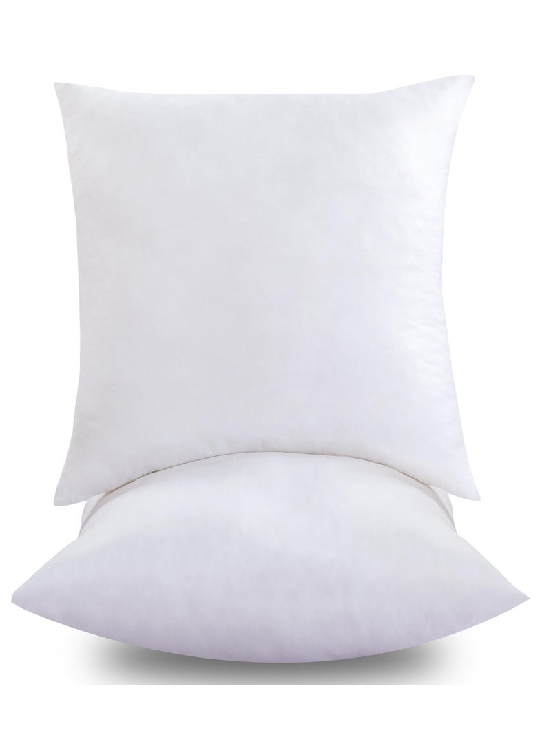 ROYALE LINENS Royale Linens Throw Pillow Insert - وسادة مربعة - سرير وأريكة وسادة - وسادة أريكة - إدراج وسادة زخرفية - وسادة داخلية - وسادة وشرف أبيض 2 × 12 بوصة إدراج وسادة  - Image 1