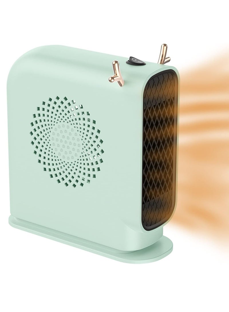DubaiGallery Electric space heater 500W Energy Efficient Space Heaters for Indoor Use Two-Speed Portable Heater Fan for Office  - Image 2