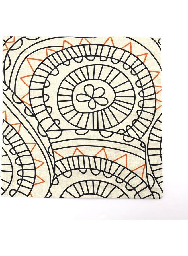 NIBEMINENT Simple Printed Cushion Cover Multicolour - Image 1